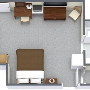 1 Room Side View 1 Queen Bed T9